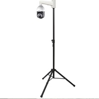 Trépied de sol télescopique Guangbao ZY-LZ008 pour caméra, support mobile extérieur pour reconnaissance faciale et mesure de température, sécurité