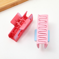 Nouvelle Pince à Cheveux Tendance Dégradé Macaron, Pince Requin Minimaliste Haut de Gamme pour Chignon Femme