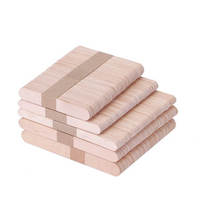 Échantillon gratuit Popsicle en bois naturel biodégradable jetable Vente en gros Bâtons de crème glacée Impression personnalisée avec logo