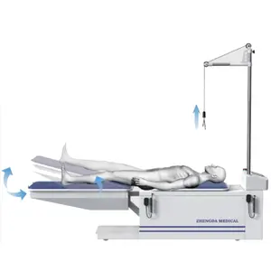 Cama ortopédica de tracción eléctrica ZD-QY-i y mesa de tracción de columna vertebral y mesa de tracción cervical y lumbar