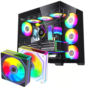 120mm ARGB DC ventilateur 12V PC châssis bureau ventilateur de refroidissement <span class=keywords><strong>dissipateur</strong></span> de chaleur refroidisseur sécurité muet faible consommation d'énergie - Product Image 1
