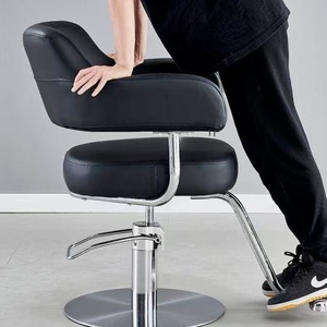 Chaise de salon de coiffure Syf, pivotante et réglable en hauteur, chaise de salon de coiffure minimaliste tendance pour les permanents, la coloration et les coupes de cheveux - Product Image 6