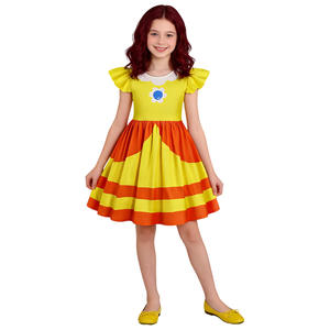Costume de cosplay <span class=keywords><strong>Daisy</strong></span> pour filles Echo, robe de fête à manches bouffantes pour enfants, tenue de jeu de rôle anime pour fête cosplay - Product Image 4