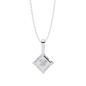 Collier pendentif tendance style diamant pour femme, bijou élégant et minimaliste, léger, finition brillante, idéal pour le quotidien, choix cadeau moderne - Product Image 4