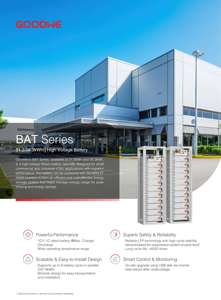 Batterie haute tension Goodwe GW51.2/56.3-BAT-I-G10 série BAT-S 100Ah solaire 51.2KWH 56.3kwh - Product Image 1