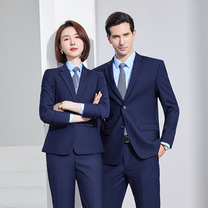 <span class=keywords><strong>Costume</strong></span> professionnel formel pour <span class=keywords><strong>homme</strong></span>, vêtements de travail pour magasin 4S, avec veste et <span class=keywords><strong>gilet</strong></span> pour l'automne et l'hiver, pour le service commercial - Product Image 2