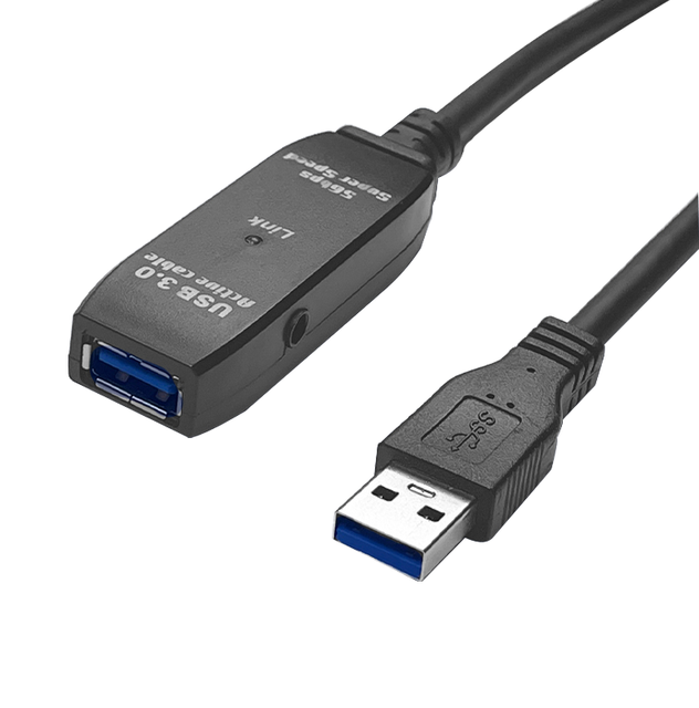 High-Speed USB 3.0 Male to Female Extension Cable Active USB3.0 Repeater 5M 10M 15M 20M 25M 30M Long USB Cord for Camera Use