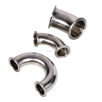 Raccord coudé rapide sanitaire en acier inoxydable Longding SS304 90° °   Tuyaux coudés à installation rapide