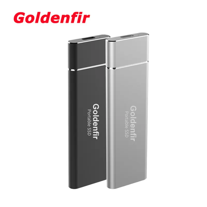 Goldenfir Portable SSD 256GB Compatible USB3.1 With Type-C Interface Portable External Hard Drives