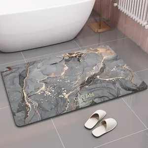 Washable Bathroom Mat Diatom Mud Rubber Bottom Area Rug Kitchen Mat anti slip