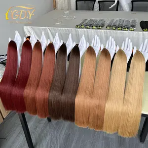 Milwauhair altamente Feedback Virgin Honey Blonde /Medium Aubum/Copper Red/Dark Brown Wet And Wavy Wavy Human intrecciare senza trama dei capelli Bulk