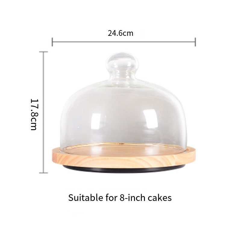 Clair + bois d'hévéa 8 pouces