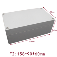 158*90*60 Boîte de projet électronique en plastique étanche Boîte de jonction IP65 Plastique ABS Couvercle transparent en option avec bande d'étanchéité