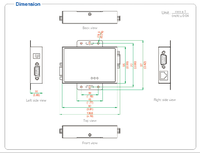 Convertisseur Série RS232 vers RS485 UOTEK UT-2216, Adaptateur Asynchrone Semi-Duplex pour Câble à Paire Torsadée ou Blindé