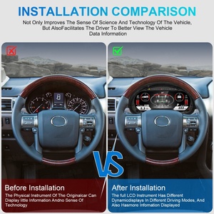 New Upgrade 12.3inch Interior Kit Auto <b>Speedometer</b> Virtual Instrument Cluster CockPit <b>for</b> Lexus GX460 GX400 2009 2020 - Product Image 5