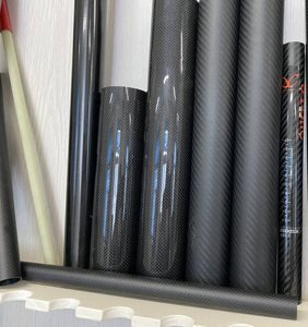 Tube en fibre de carbone à paroi mince taille personnalisée 0.5mm 1mm 2mm, rouleau léger haute résistance, coupe OEM et CNC disponible - Product Image 6