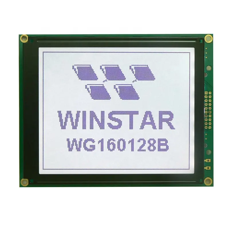 RTS Winstar WG160128B 129x102mm 5V 병렬 T6963C 블루 그래픽 LCD 디스플레이 160x128 모듈