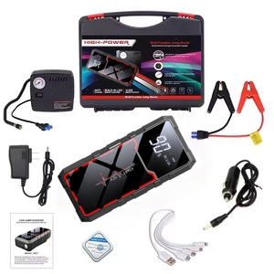 Compresseur d'air numérique portable 8000 mAh pour pneus de voiture, démarreur de secours, pompes à air multifonctionnelles pour voitures, camions, motos - Product Image 1