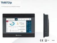 Interfaz Hombre-Máquina Wein-view TK8072iP con Pantalla LCD TFT de 7 Pulgadas, Resolución de 800*480, CPU RISC de Doble Núcleo, 128 MB de Memoria Flash / 128 MB de RAM, 24 VCC