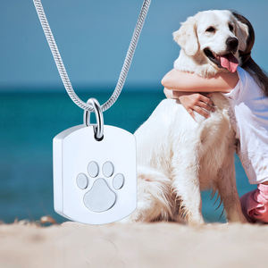 IJD8003 EDC Pet cremazione gioielli per cane/gatto porta ceneri ciondolo cremazione in acciaio inox urna funeraria ciondolo cofanetto - Product Image 6