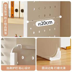 Simple Multi-Layer Desktop Storage Rack for <b>Office</b> Dormitory Use <b>Desk</b> Storage Table Bookshelf Pegboard for Tool Organization - Product Image 4