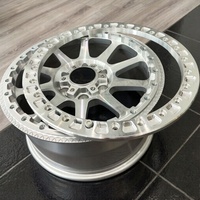 Ruedas de Carreras FHJ Personalizadas con Beadlock 5x4.75 5x4.5 17x11 17x10 5x114.3, Ruedas Forjadas con Beadlock para Mustang Supra MKV