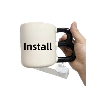 Mug en céramique amusant « Idiot » – Résistant aux hautes températures et compatible micro-ondes, cadeau d'anniversaire original et élégant pour les couples, design audacieux de dessin animé - Product Image 6