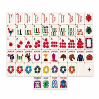 Tuiles de Mahjong américaines gravées sur mesure, jeu de tuiles de Mahjong bilingue pour les soirées de jeu en famille
