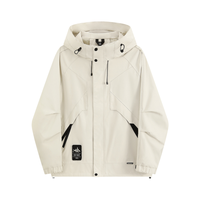 Veste imperméable d'hiver pour hommes coupe-vent à capuche respirant manteau de pluie imperméable pour hommes