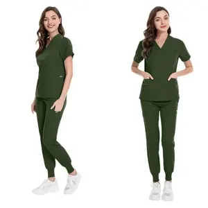 <span class=keywords><strong>ชุด</strong></span>สครับผิวหน้า 14 สี <span class=keywords><strong>ชุด</strong></span>สูทผู้หญิงคุณภาพสูง คอวีแบบมีกระเป๋า <span class=keywords><strong>ชุด</strong></span>สองชิ้น <span class=keywords><strong>ชุด</strong></span>ยูนิฟอร์มแพทย์ พยาบาล <span class=keywords><strong>ชุด</strong></span>ทำงานโรงพยาบาล เนื้อผ้าหนา - Product Image 5