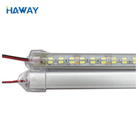 Personnalisé Super Luminosité 5630/5730 W/WW/R/B 168leds/m Double Rangée LED Barre Rigide Bandes 18W avec Maison en Aluminium en Forme de U