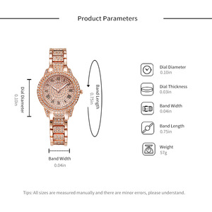 2025 Venta caliente señoras correa de aleación de lujo relojes de cuarzo impermeables diamante completo mujeres reloj + pulsera + caja conjunto de regalo de tres piezas