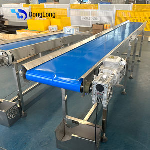 Fabricant de convoyeur Convoyeur à bande en PVC avec cadre en acier inoxydable pour ligne de convoyeur de production - Product Image 1