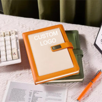 Carnet A5 professionnel en cuir PU, reliure filigranée, 100 pages, 100 feuilles, impression UV, coffret cadeau personnalisé haut de gamme avec emballage de luxe