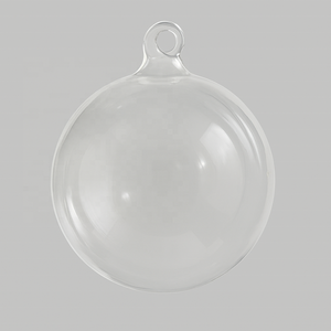 Di alta qualità fatto a mano in <span class=keywords><strong>vetro</strong></span> chiaro <span class=keywords><strong>natale</strong></span> appeso ornamento personalizzabile rotondo per la festa a casa e decorazione grafica incisa - Product Image 3