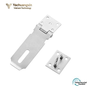 Galvanized Zinc Plated Security Staple Hinge Hasp Stainless Steel Door <b>Padlock</b> Carton - Product Image 3