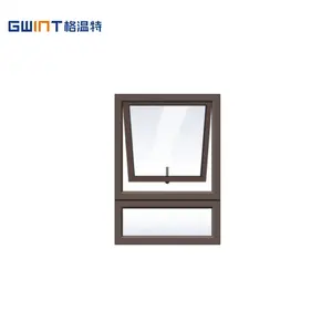 Top Quality Fully Tempered Glass Window Manufacturer Wholesale Aluminium Awning Windows
