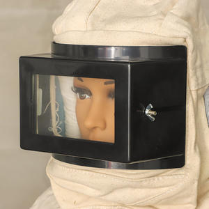 Casque de protection de sécurité pour le sablage, type de verre plat, alimentation en oxygène, vente directe en usine - Product Image 3