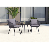 Ensemble de chaises de patio en corde meubles avec table d'extérieur chaise de jardin restaurant meubles de balcon