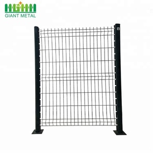 Cong 3D 4mm dày PVC tráng mạ kẽm lưới hàng rào hàn kim loại vườn hàng rào tấm France Đen cắt vuông bao gồm - Product Image 4
