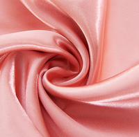 En gros 100 polyester sergé satin tissu Brillant satin tissu pour pyjamas doublure tissu
