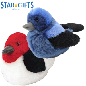 Peluche Assortiti di Uccelli Selvatici, Morbidi Giocattoli Imbottiti di Gabbiano <span class=keywords><strong>Blu</strong></span>/Passero <span class=keywords><strong>Blu</strong></span>/Colibrì/Gufo per Bambini e Adulti, Decorazione e Regalo a Tema Natura - Product Image 5