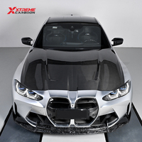 Capot avant en fibre de carbone sèche XTREME, finition brillante, style CSL, capot moteur sport léger pour BMW G80 G81 M3 G82 G83 M4