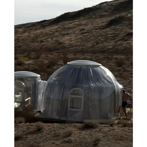 Maison <span class=keywords><strong>d</strong></span>ôme extérieure en polycarbonate personnalisée XBH tentes de luxe pour la plage et le glamping pour hôtel resort <span class=keywords><strong>villa</strong></span> verte avec salle de bain - Product Image 4