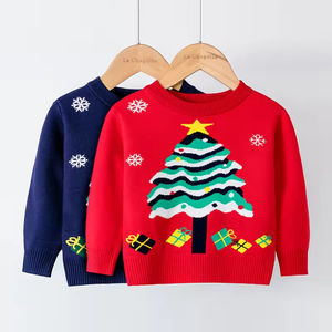 Suéteres de Algodón Unisex para Niños Pequeños, Manga Larga, con Dibujos Animados Navideños, para Niños y Niñas en Otoño e Invierno - Product Image 2