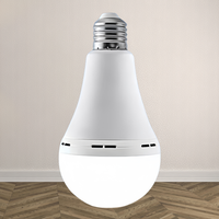 Ampoule LED d'urgence pour signalisation de sortie, basse tension, batterie au lithium rechargeable intelligente, 12W, autonomie d'urgence de 3-4 heures, camping, CRI élevé 90