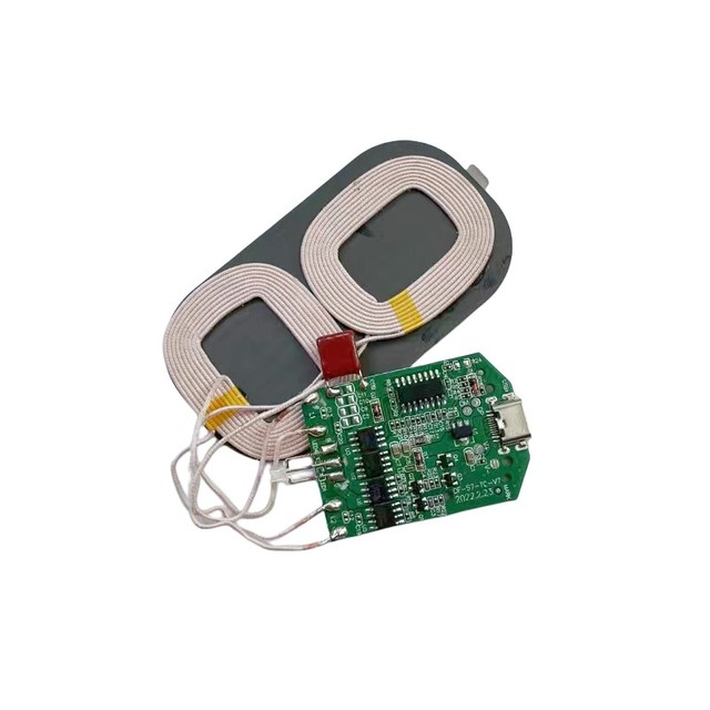 Universal 15W Fast Wireless Charger PCBA Circuit Board Dual 2 Coil Wireless Charging