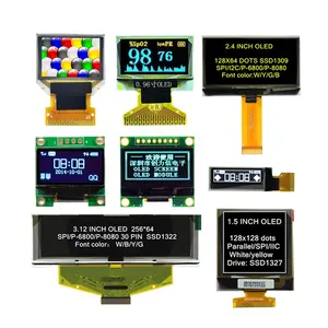 CLX Factory supply 0.42' 0.49' 0.91' 0.96' 1.3' 1.5' 1.54' 2.23' 2.42' 2.7' 3.12' 5.5' INCH oled display panel with SPI I2C