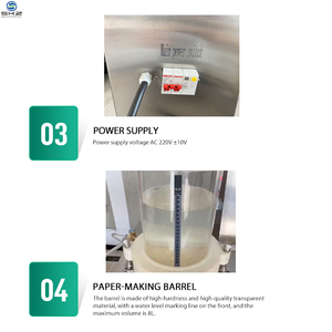 Máquina automática para hacer hojas de papel de pulpa para uso en laboratorio, máquina para hacer hojas de papel antigua y de uso en laboratorio - Product Image 4