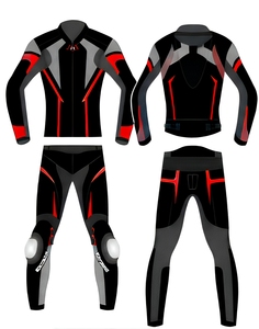 Traje de Carreras de Cuero de Dos Piezas Personalizado para Motociclista, Último Modelo, Traje de Carreras de Cuero Genuino para Motociclista - Product Image 5